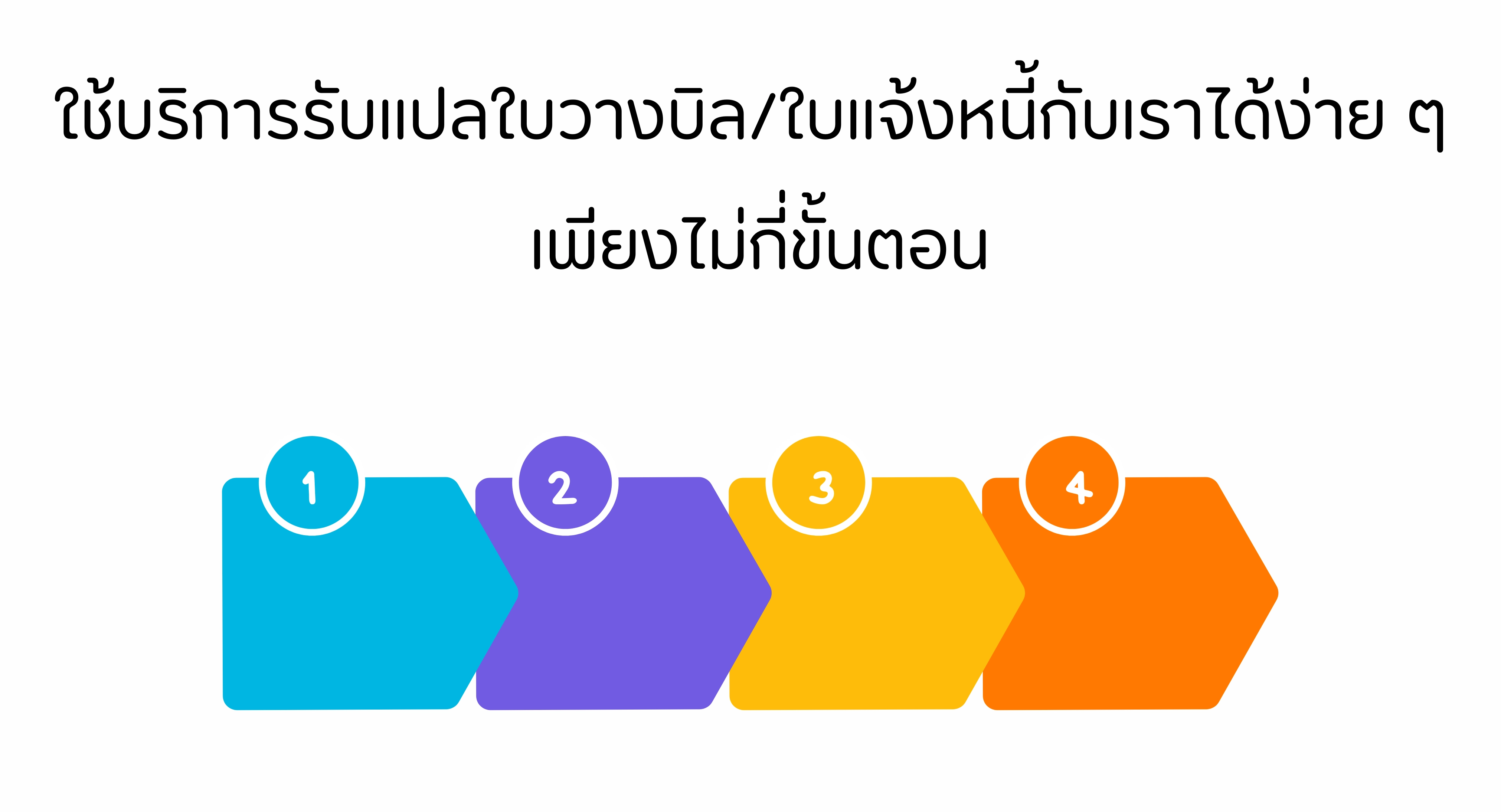 รับแปลใบแจ้งหนี้ ใบวางบิล วิธีการ